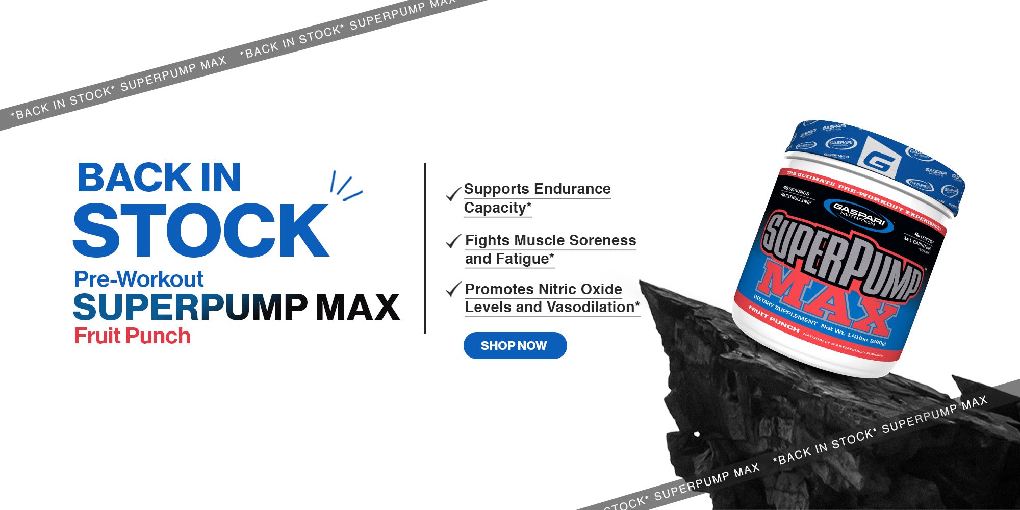 Superpump max - fruit punch gaspari nutrition