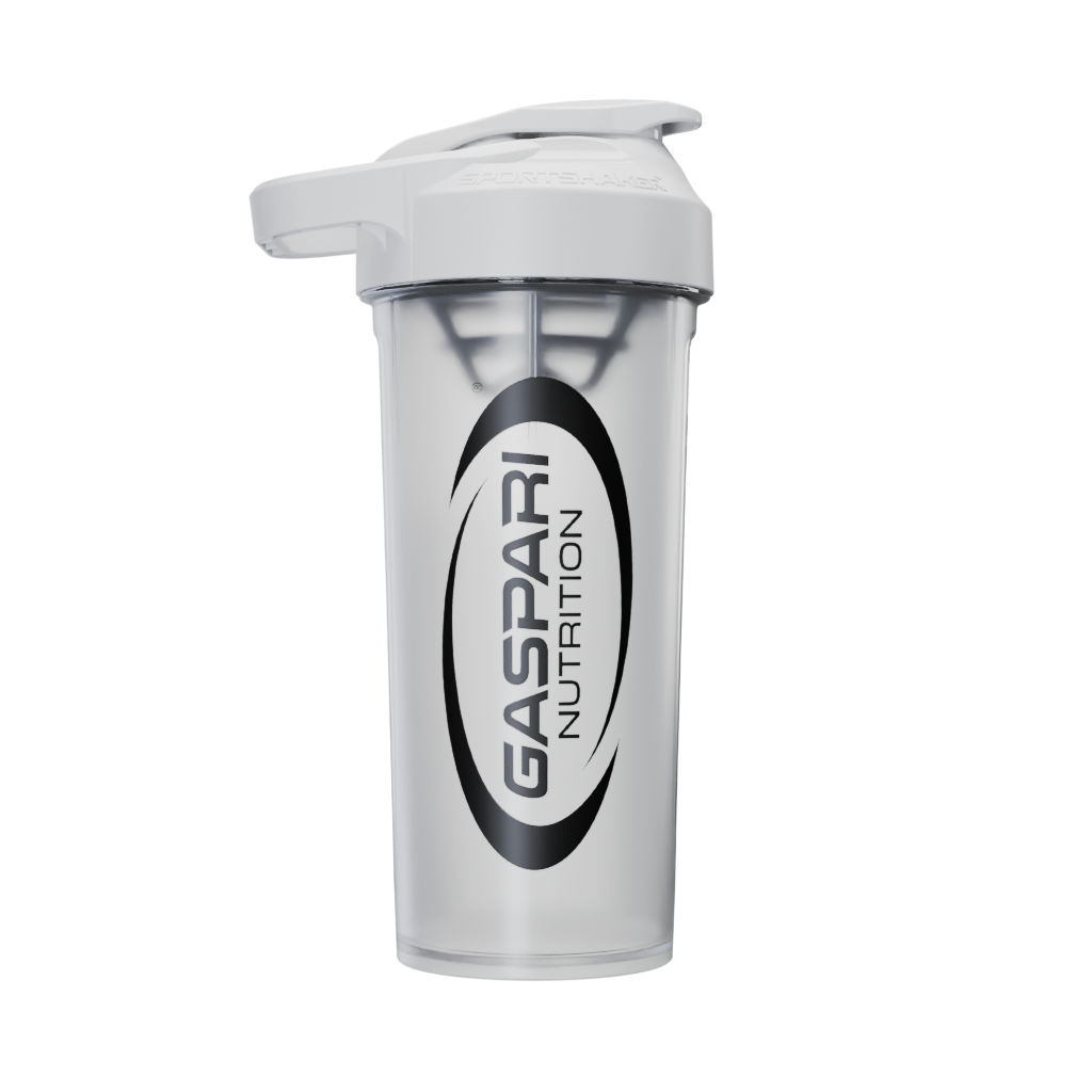 Gaspari Premium Shaker - Frosted White/Black Logo - Gaspari Nutrition