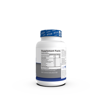 Side view of the Proven Liver DTOX supplement bottle with a clear label showing nutritional information and ingredients list.