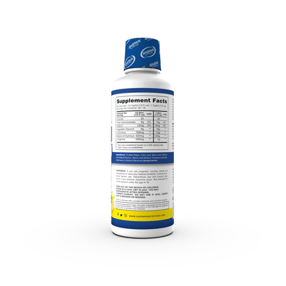 Back of the Proven Pump supplement bottle showing detailed supplement facts and ingredients for the lemon drop flavor.