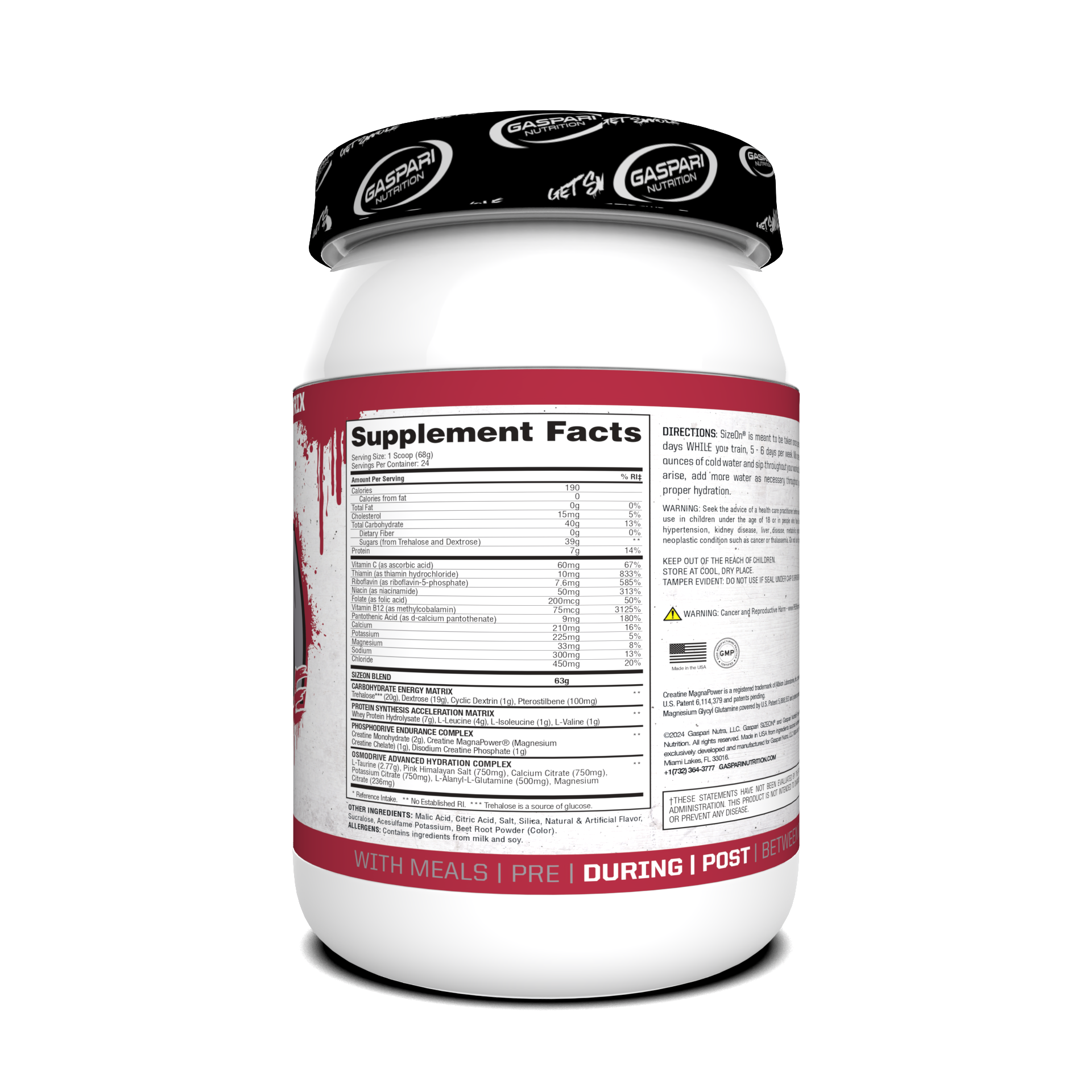 SizeOn - Intra-Workout